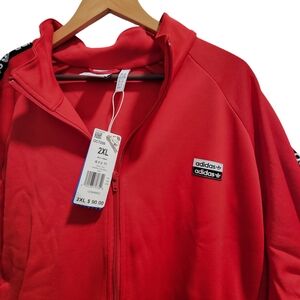 ADIDAS TRACK JACKET NWT XXL RED